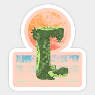 Yoga Croc Sticker